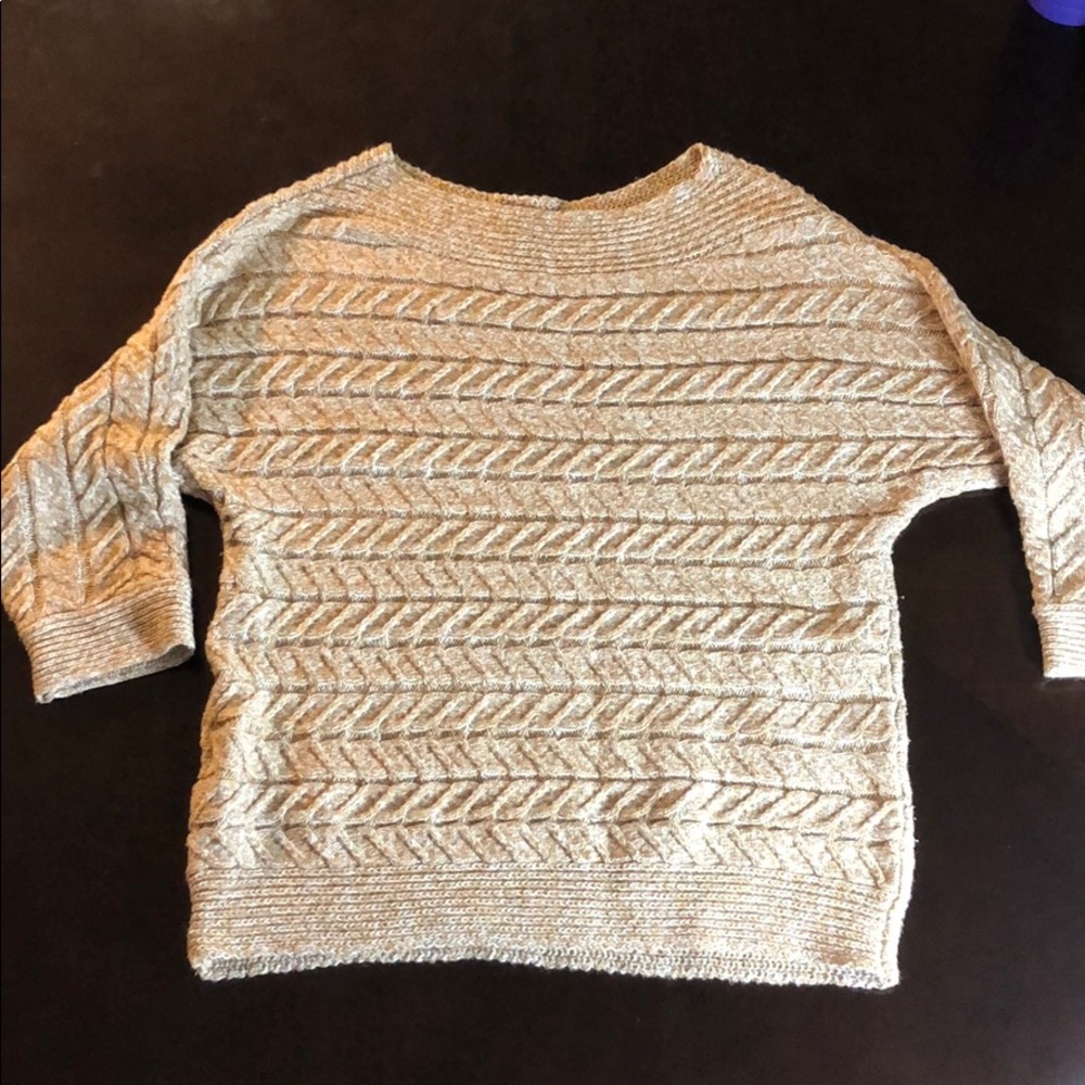 Tan boatneck sweater